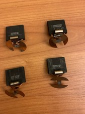 LOT OF 4 USED HELWIG CARBON 34-251221 CARBON BRUSH T 0.25" W 1.25" L 1.085" H27