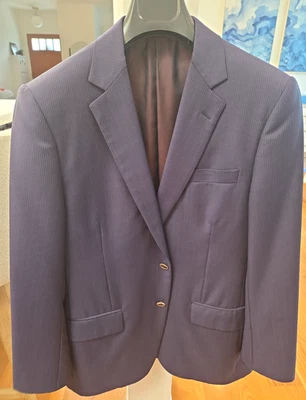 Brooks Brothers Zegna Collab Men's Golden Fleece Navy Pinstripe Sport Coat 40R