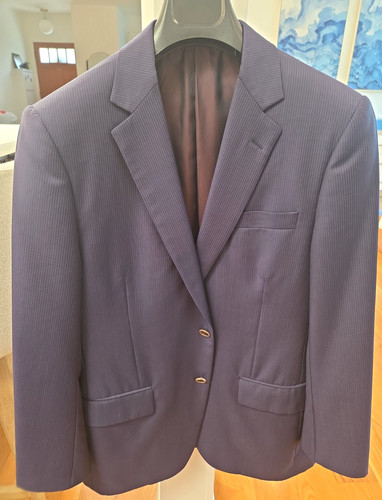 Brooks Brothers Zegna Collab Men's Golden Fleece Navy Pinstripe Sport Coat 40R