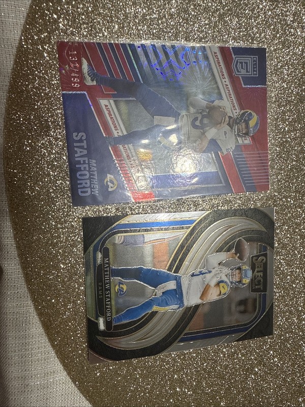 Matthew Stafford Elite Card Numbered 132/499 And Select Card
