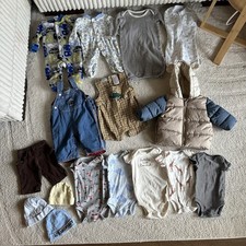 HUGE Baby Boy Newborn Infant 0-3M Clothing Bundle Set of 16 Items EUC