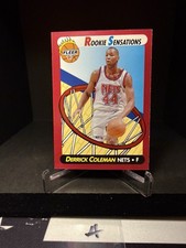 1991-92 Fleer - Rookie Sensations Derrick Coleman #3 A