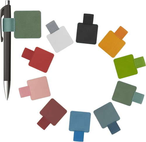Self Help Noteook 10-Pack Pen Loop Holder Set, Self-Adhesive Pen Loop Holder for Notebook ...