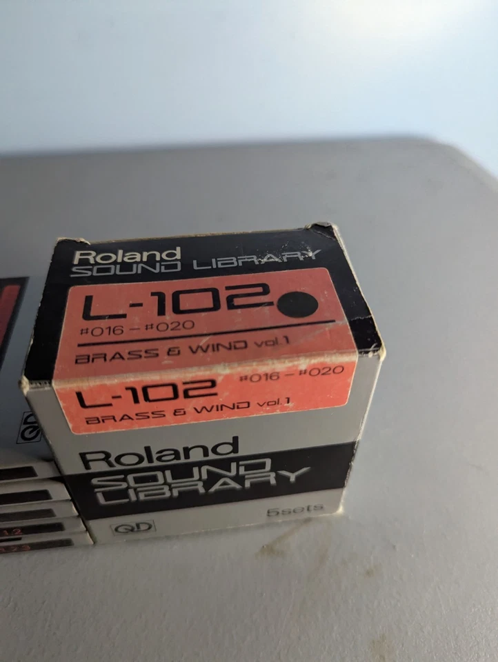 Roland Sound Library QUICK DISK (QD) L-102 BRASS & WIND Vol 1 #016-#020 Sets  - Image 2 of 4