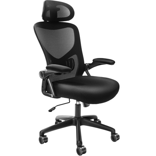 VEVOR Chaise de Bureau Ergonomique Fauteuil Inclinable Support Lombaire et Tête - Imagen 9 de 12