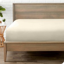 Bare Home Twin Fitted Bottom Sheet - 1800 Microfiber, Ultra-Soft, Deep Pocket