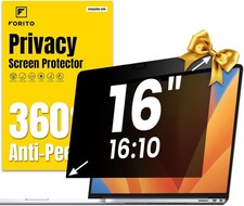 16 Inch 16:10 360 Laptop Privacy Screen Protector, Anti Peeping Anti Glare Sh