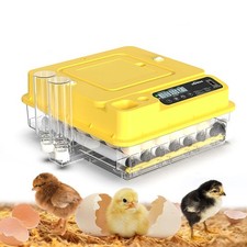 Digital 24 Eggs Electric Incubator Fully Auto Duck Egg Hatcher Humidity Display