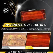Feux Latéraux Avant Ambre & Arrière Rouge Pour Jeep Cherokee CJ5/6/7 J10/20 - LED étanche, Prêts à Monter
