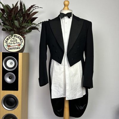 Bespoke 1950s White Tie Tailcoat (40R) Handmade Dinner Savile Row Vintage