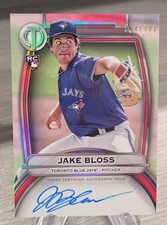 Jake Bloss 2025 Topps Tribute Autograph /199 Rookie #TA-JB Blue Jays RC