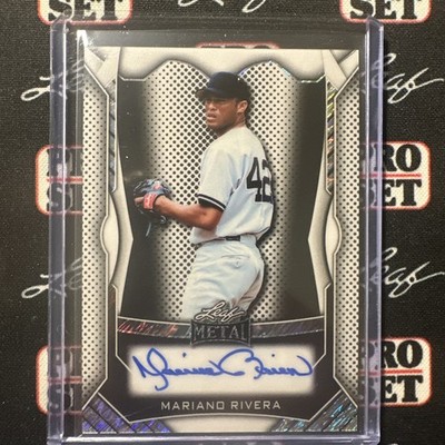Mariano Rivera 2026 Leaf Metal Baseball On Card Auto 4/7 White Shimmer- Yankees