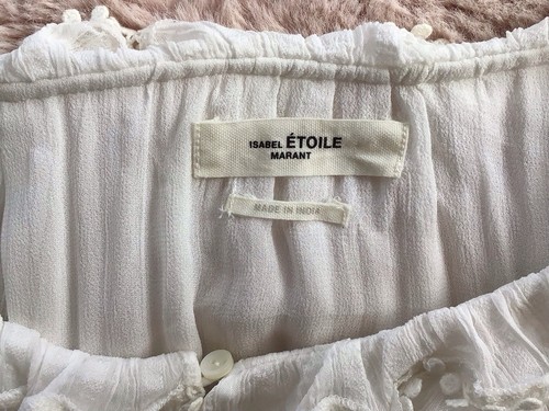 Isabel Marant Etoile Blouse Women’s Size 40 Uk 12 Viscose Victorian Read Des. - Picture 6 of 15