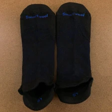 SmartWool Large Mens Size 9-11.5 Black Run Low Ankle Socks 1 Pair New