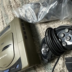 Sega Saturn HST-3200 3210 Gray Console Japanese System set tested working