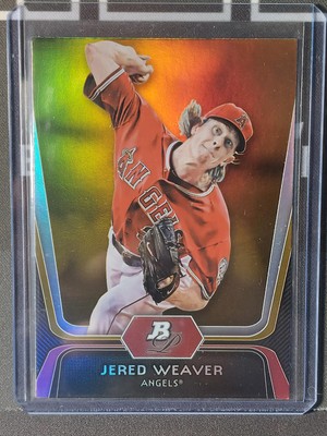 Jered Weaver 2012 Bowman Platinum Gold #78