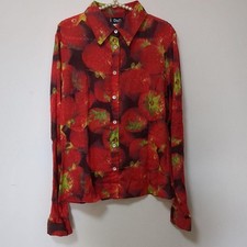 Dolce & Gabbana Strawberry Print Button blouse Shirt  40
