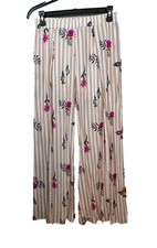Umgee Women s Wide Leg Floral Boho Pants Lightweight Tiered Lounge Trousers M