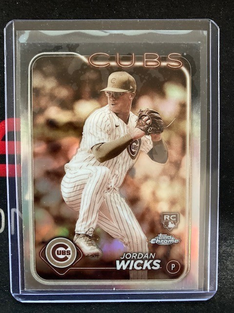 Jordan Wicks Sepia Refractor Rookie RC 2024 Topps Chrome #67 Chicago Cubs