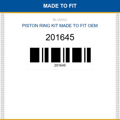 201645 Piston ring kit Made to fit