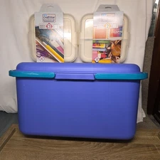Eagle Craftstor 20" Sewing Tote Storage 2 Extra Craftstorable Containers Vintage