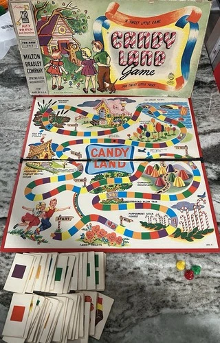 Candyland #4921 Board Game 1962 Edition Milton Bradley Vintage