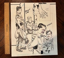 HOWARD CHAYKIN original art Punisher War Journal #18, p. 5
