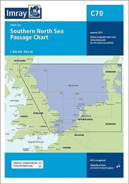 C70 Southern North Sea Passage Chart by Imray C Series (Sheet map, folded)