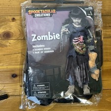 Spooktacular creations 7965 Halloween Zombie Girl Child Costume Large 10-12 New