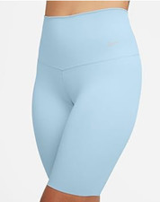 NEW Nike Zenvy Large High Waisted 8" Blue Biker Infinasoft Shorts DQ6003-441 60