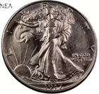 1917-D OBV MM Walking Liberty Half Dollar ~ Borderline Uncirculated (AU++)