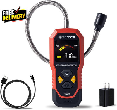 Rechargeable HVAC Refrigerant Leak Detector Halogen Freon Sniffer Air Conditi...