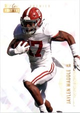 2021 Wild Card Matte White Jaylen Waddle Rookie Alabama Crimson Tide #MBC-12. rookie card picture