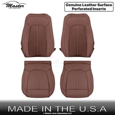 2017-2020 Fits Lincoln MKZ Leather Pref Front Replacement Seat Covers Terracotta