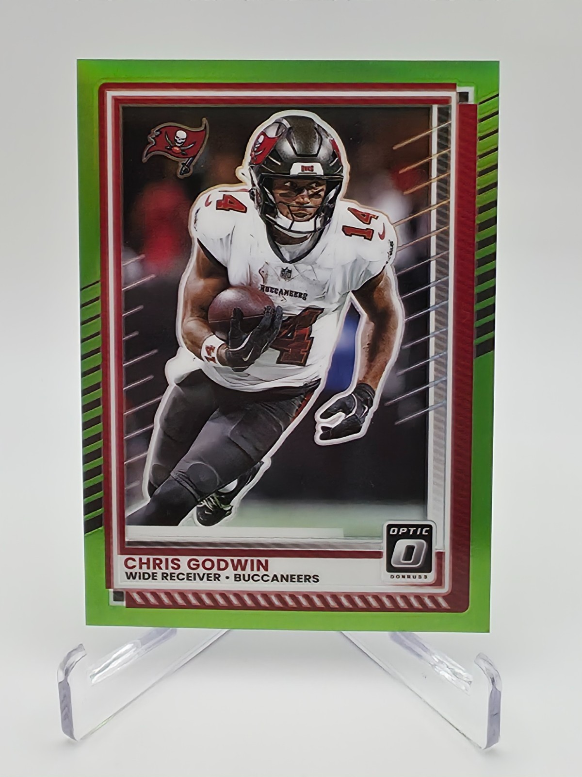 2025 Panini Donruss Optic Chris Godwin Buccaneers #102 Lime Green Prizm /50