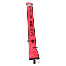 Scuba Marker Buoy with Reflective Strip, Visibility Signal Tube