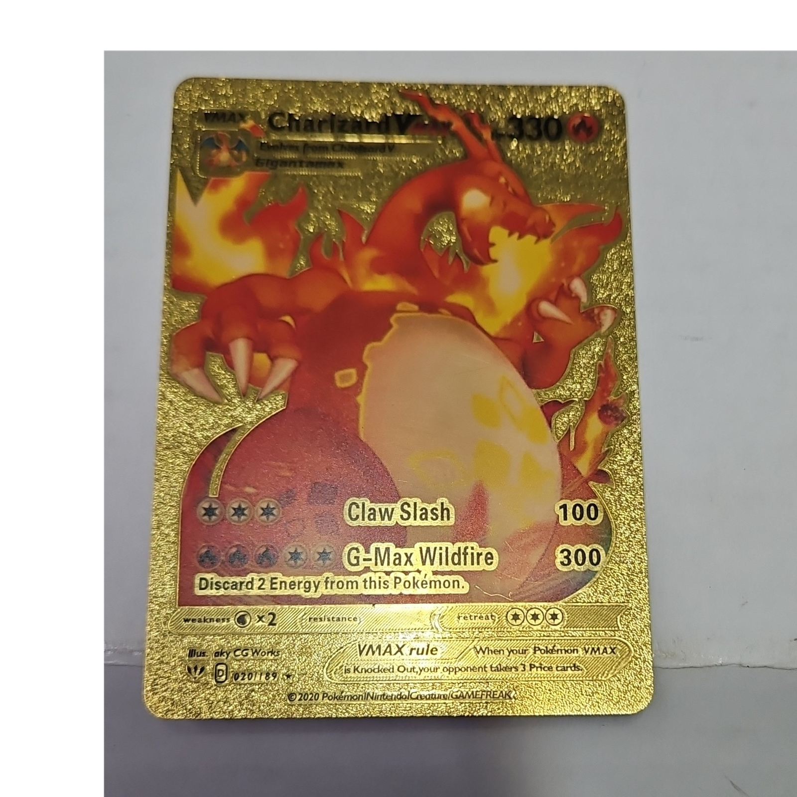 Pokémon Charizard VMAX Ultra Rare 020/189 Darkness Ablaze Full Art