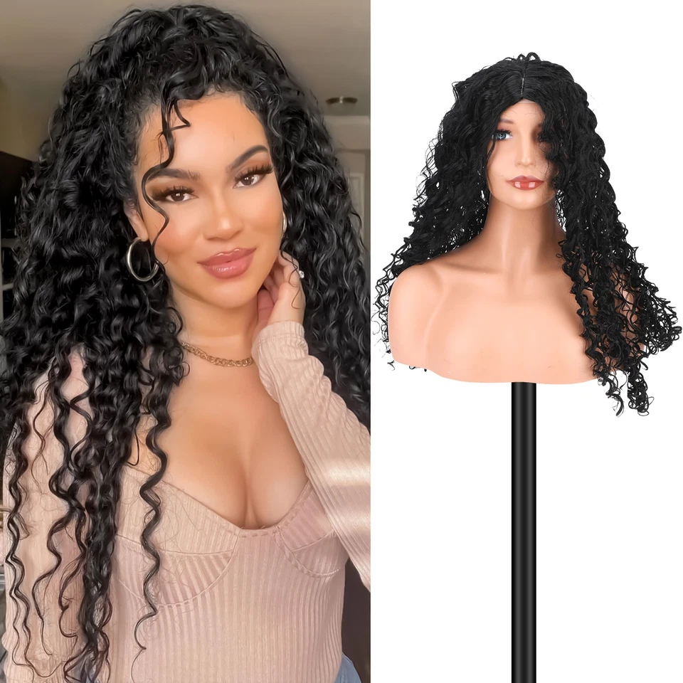 Africa Long Curly Wigs for Black Women Afro Kinky Curly Hair Wave Wig Full Cover - Image 4 of 4