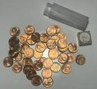 1945-S Lincoln Wheat Penny Cent - BU Roll (49 coins)
