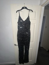 Boohoo tall sequin jumpsuit