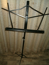 Belmonte 1050BK 2 Section Folding Music Stand Black