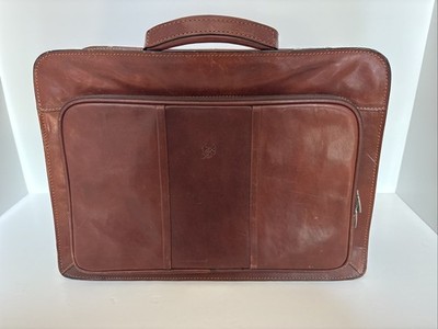 Pegasus By Tony Perotti Briefcase Shoulder Bag Satchel Leather Made In Italy