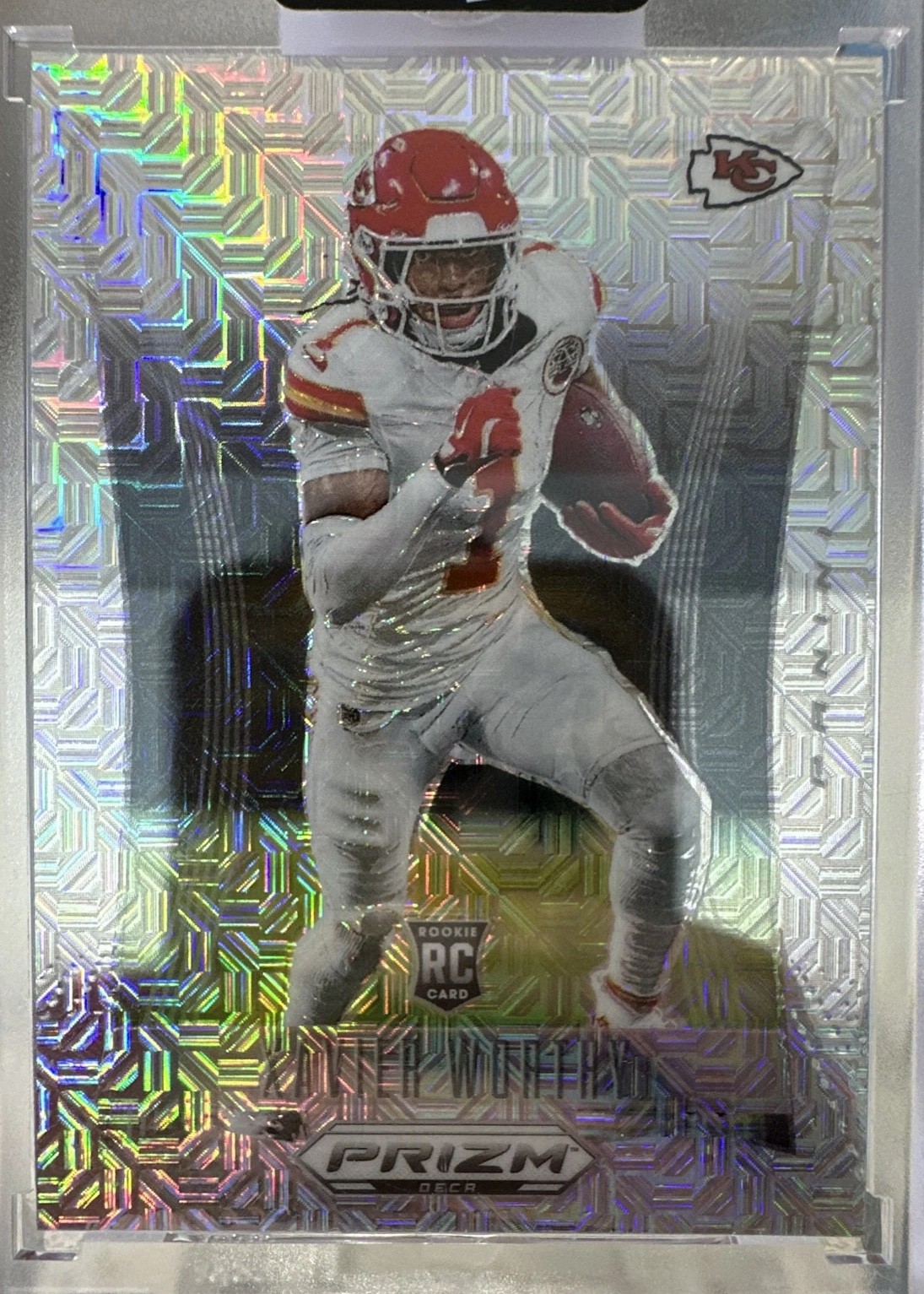 2024 Panini Prizm Deca - Xavier Worthy #158 Mojo Prizm /30 (RC)