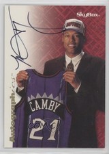 1996-97 Skybox Premium Autographics Black Ink Marcus Camby Auto 0rh3