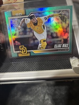 2026 Topps Series 1 Elias Diaz Aqua Rainbow Foil #28 Rare