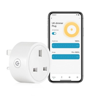 MOES Smart Plug, Dimmersteckdose, Dimmersteckdose, kompatibel mit Alexa & Google