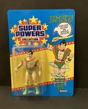 RARE Kenner Super Powers Series 3 1985 SAMURAI MOC Unpunched Mint Card & Bubble