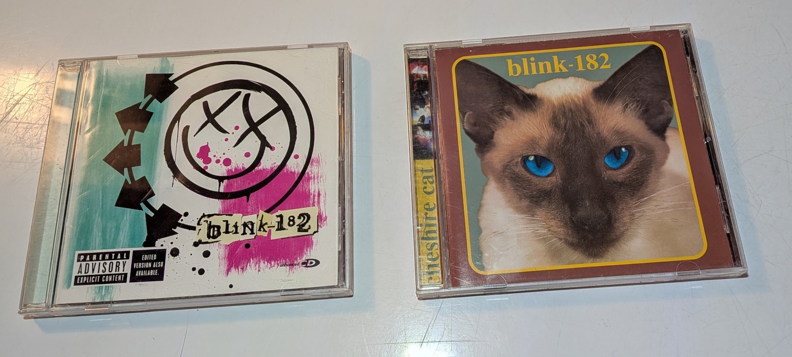 Blink-182 TWO CDs -Cheshire Cat 1994 CARGO, Blink-182 Self-Title 2003 GEFFEN