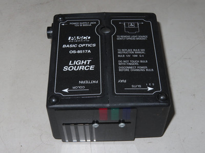 Pasco Scientific Basic Optics OS-8517A Light Source.  FREE SHIPPING