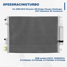 For 2005-2019 Chrysler 300 Dodge Charger Challenger 3237 Aluminum AC Condenser